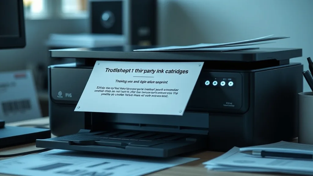 Troubleshooting Printer Errors Related to Third-Party Ink Cartridges